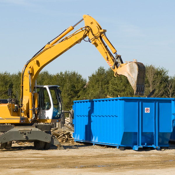 can i choose the location where the residential dumpster will be placed in Shavertown